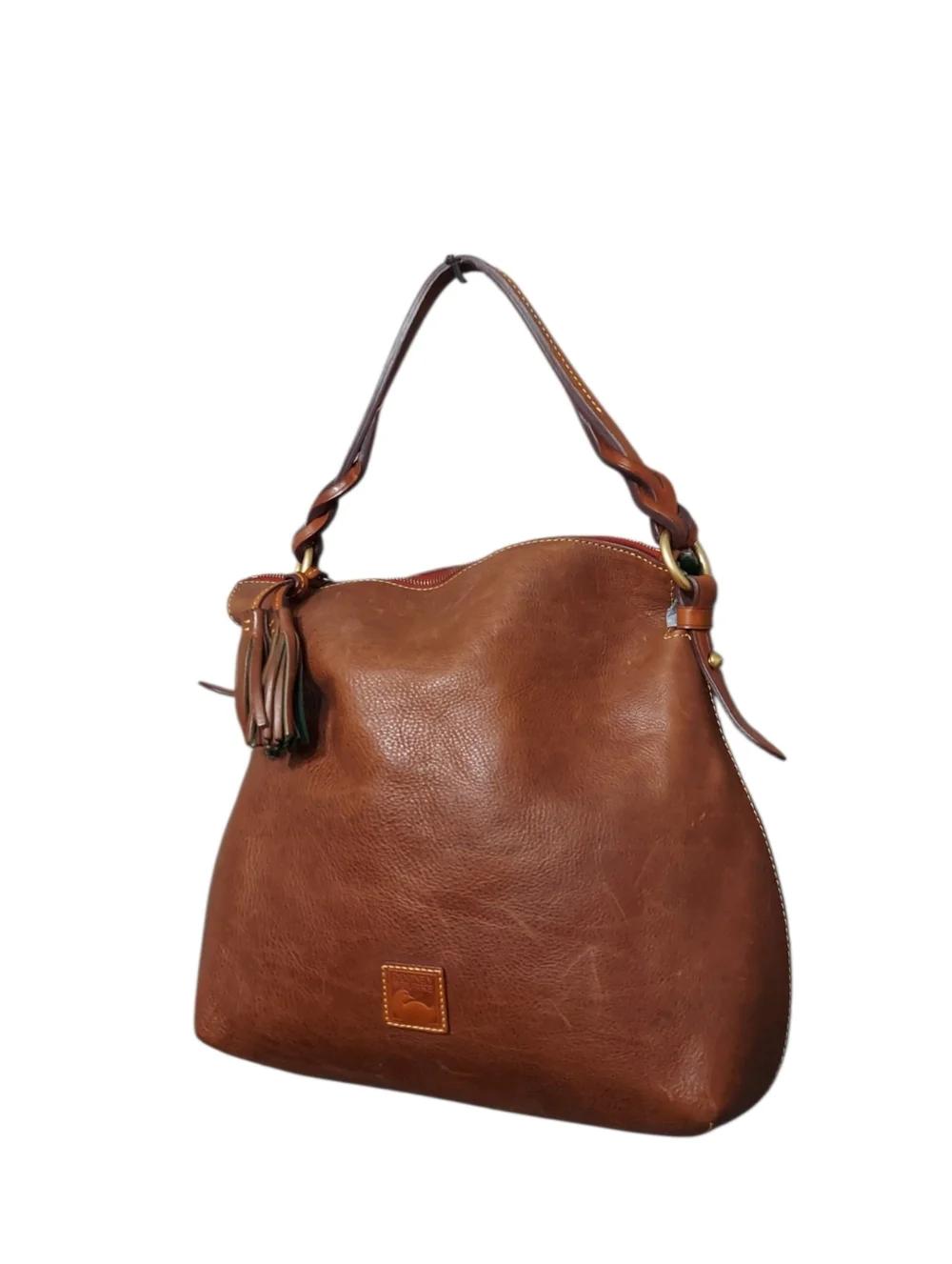 Dooney & Bourke Florentine Twist Strap Zip Hobo Bag - Picture 3 of 16